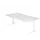 In hoogte verstelbaar bureau,HxBxD 680-850x2000x1000mm,blad wit