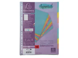 Tabbladen A4 10T glanskarton 400 AQUAREL