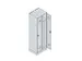 locker voor scheiding van kleding,HxBxD 1950x600x500mm,2vak