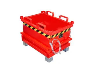 mini-bodemklepcontainer,HxLxB 625x600x800mm,0,13m³,inrijbeugel,staal - 1