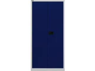 Garderobe-/-Ordnerkast Deur Blauw 3 Puntsluiting Kledingstang - 2