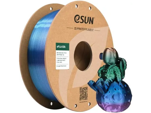 eSUN 3D printer Filament ePLA-Silk 1,75mm Rainbow Universe 1kg