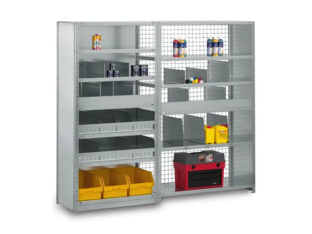 magazijnstelling,grondveld,HxBxD 2500x1300x800mm,vaklast 200kg