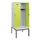 locker met bank,HxBxD 1950x800x815mm,2vak,vak B 400mm,draaigrendel