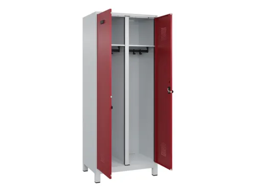 locker voor scheiding van kleding,HxBxD 1950x800x500mm,2vak