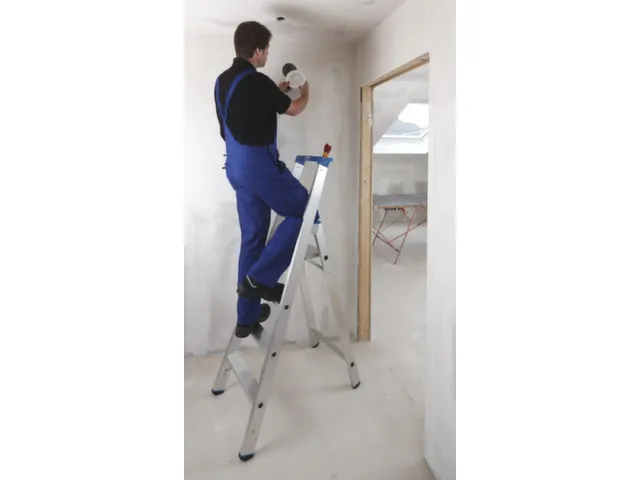 Ladder Aluminium Bordes H 0 95M 4Treden Incl. Bordes