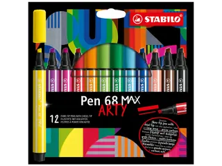 Viltstift STABILO Pen 68 /12 Max Arty assorti etui à 12 stuks - 2