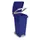 Pedaalemmers Kunststof 80 Liter 790x370x510mm Verrijdbaar Blauw