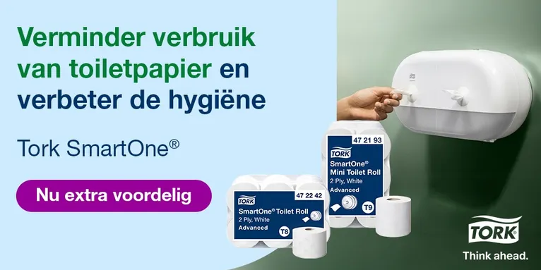 Bespaar met het Tork SmartOne Systeem!
