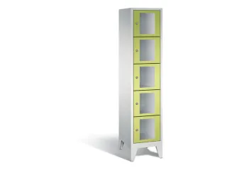 Lockerkast 1850x420x500mm 1x5 vakken Cilinderslot Poten, RDS1108060 - 2