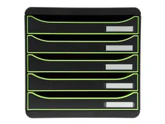 Ladenbox A4+ 5 Laden BIG-BOX PLUS Clc Sw/Apfelgrün/Sw