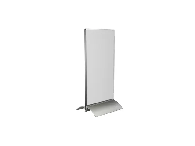 Kaarthouder Europel T-standaard 1/3 A4 staand acryl / aluminium