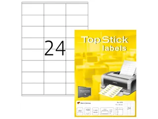 Etiketten universele labels A4 permanent 70x36mm Wit 2400 stuks - 2