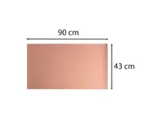 OUTLET Onderlegger PU 43x90cm nude/grijs - 2