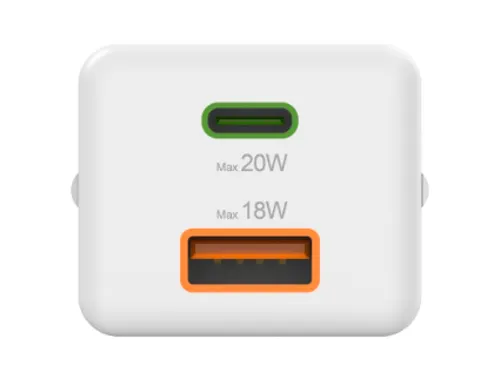 Oplader Hama USB-C/USB-A Mini PD 20W wit