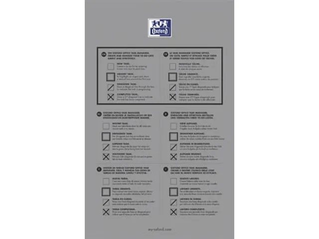 Oxford Task Manager 125x200mm 70 Vel Assorti lijn