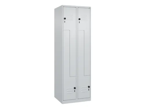 Z-garderobekast,HxBxD 1850x600x500mm,vak B 150/300mm,draaigrendel