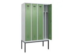 locker voor scheiding van kleding,HxBxD 2120x1200x500mm,4vak