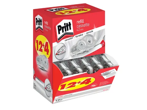 Recharge roller correcteur Pritt Flex lot 4,2mmx12m 12+4 gratuits