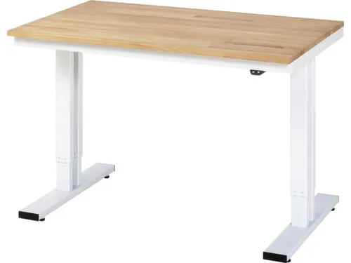 Werkbank elektrisch hoogte verstelbaar 720-1120x1250x800mm beukblad