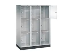 grootvolume-lockersysteem,HxBxD 1750x1220x500mm,3x3vakken,cil.-slot