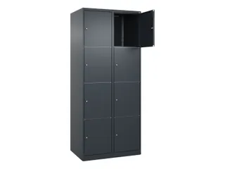 lockerkast,HxBxD 1850x800x500mm,2x4vakken,vak B 400mm,cil.-slot - 1