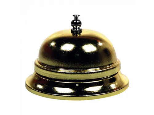 Receptiebel messing