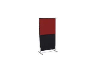 scheidingswand,HxB 1545x800mm,CC-zwart,BN4011-rood - 2
