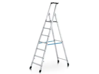 Boktrap Aluminium H 1 48m L 2 26m 7treden Platform Spreidbeveiliging - 1