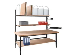 complete paktafel,HxBxD 700-950x2000x900mm,blad beuken