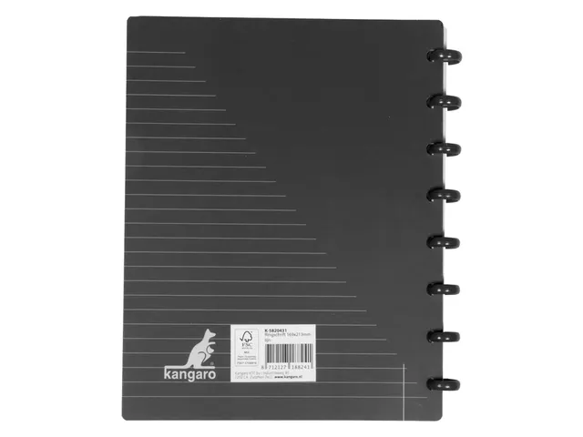 Schrift Kangaro 169x213mm lijn 90g 12 stuks assorti 3 kleuren