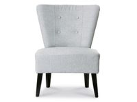 fauteuil 1-zits stof grijs HxBxD 820x650x640mm