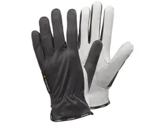 Tegera 114 nylon precisiehandschoenen grijs/wit maat 6 doos à 12 paar