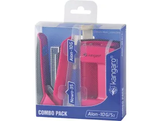 Combipack Kangaro Aion-10g/s2 Roze, Nowa-35, 25 Vel, 24/6 Nietjes - 1