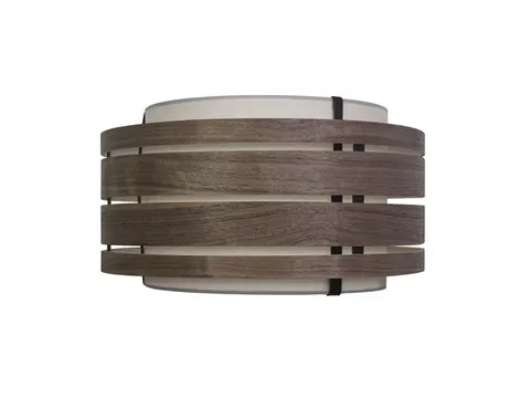 Lampenkap Nextime Beam 40 cm hout walnoot zwart