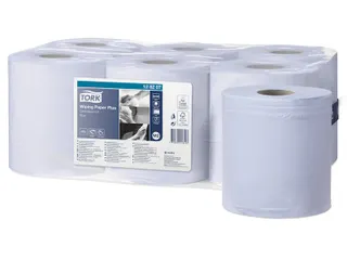 Tork 128207 M2 Wiping Plus Poetspapier Advanced 2-laags Blauw 157m - 1