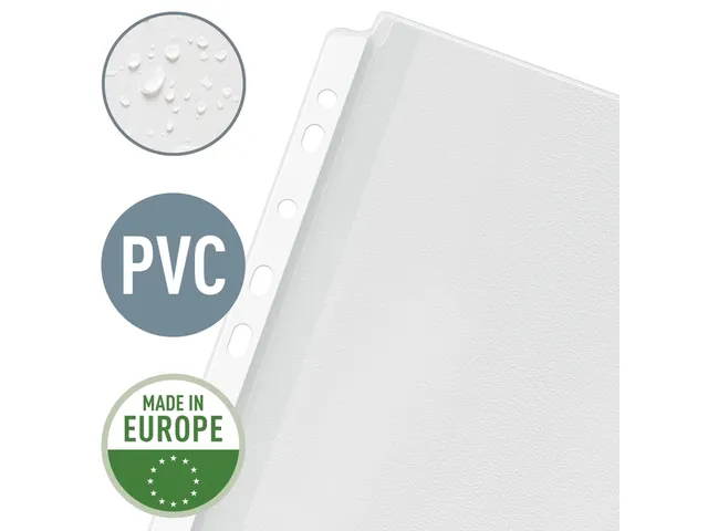 Showtas Leitz 4757 A4 11-gaats PVC 0.17mm glad met klep