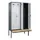 PBM-locker met bank,HxBxD 2120x1200x815mm,4vak,vak B 300mm