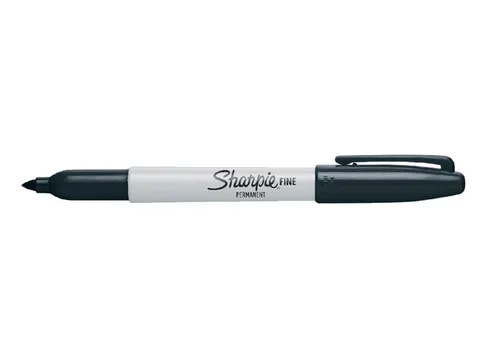 Viltstift Sharpie Fijne punt rond 0.9mm Zwart