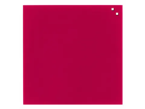 Glasmagneetbord Naga 45x45cm rood