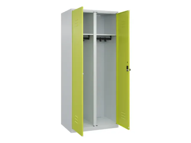 locker voor scheiding van kleding,HxBxD 1850x800x500mm,2vak