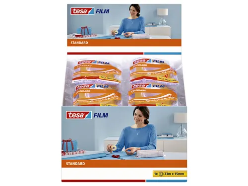 Plakband Tesa film standaard 15mmx33m