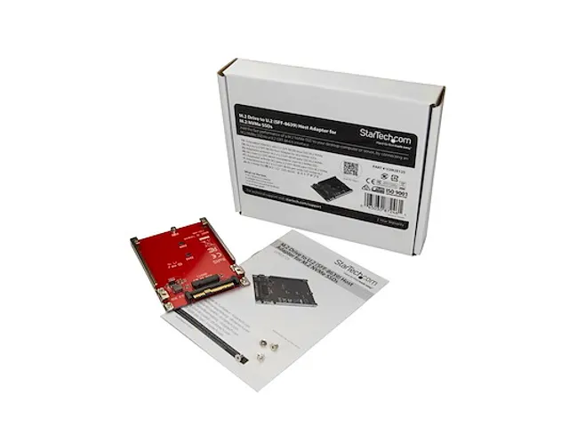 M.2 schijf naar U.2 (SFF-8639) host adapter voor M.2 PCIe NVMe SSDs