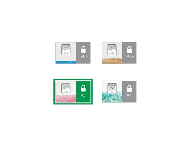 Papiervernietiger Leitz IQ Office P-5 snippers 2x15mm