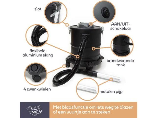 Aszuiger 1200W 20 Liter Met Wielbasis