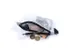 Trousse Foldersys A6 EVA transp sans PVC 2 comp fermeture éclair noir