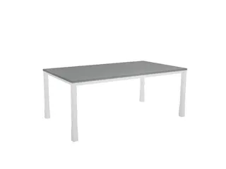 In hoogte verstelbaar bureau,HxBxD 720-840x1800x1000mm,MS-donkergrijs - 3