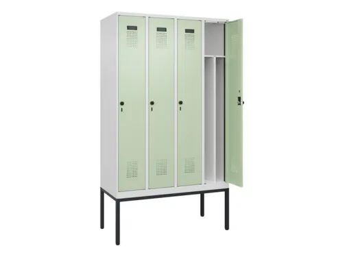 locker voor scheiding van kleding,HxBxD 2120x1200x500mm,4vak