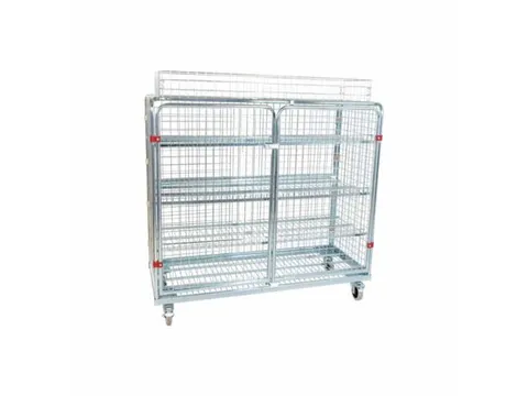 ballenwagen,draagverm. 500kg,HxLxB 1550x1500x620mm,3gaaswanden,deur