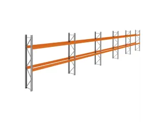 palletstelling,basis+4xaanbouw,HxBxD 3360x18600x750mm,vakl. 3400kg - 1